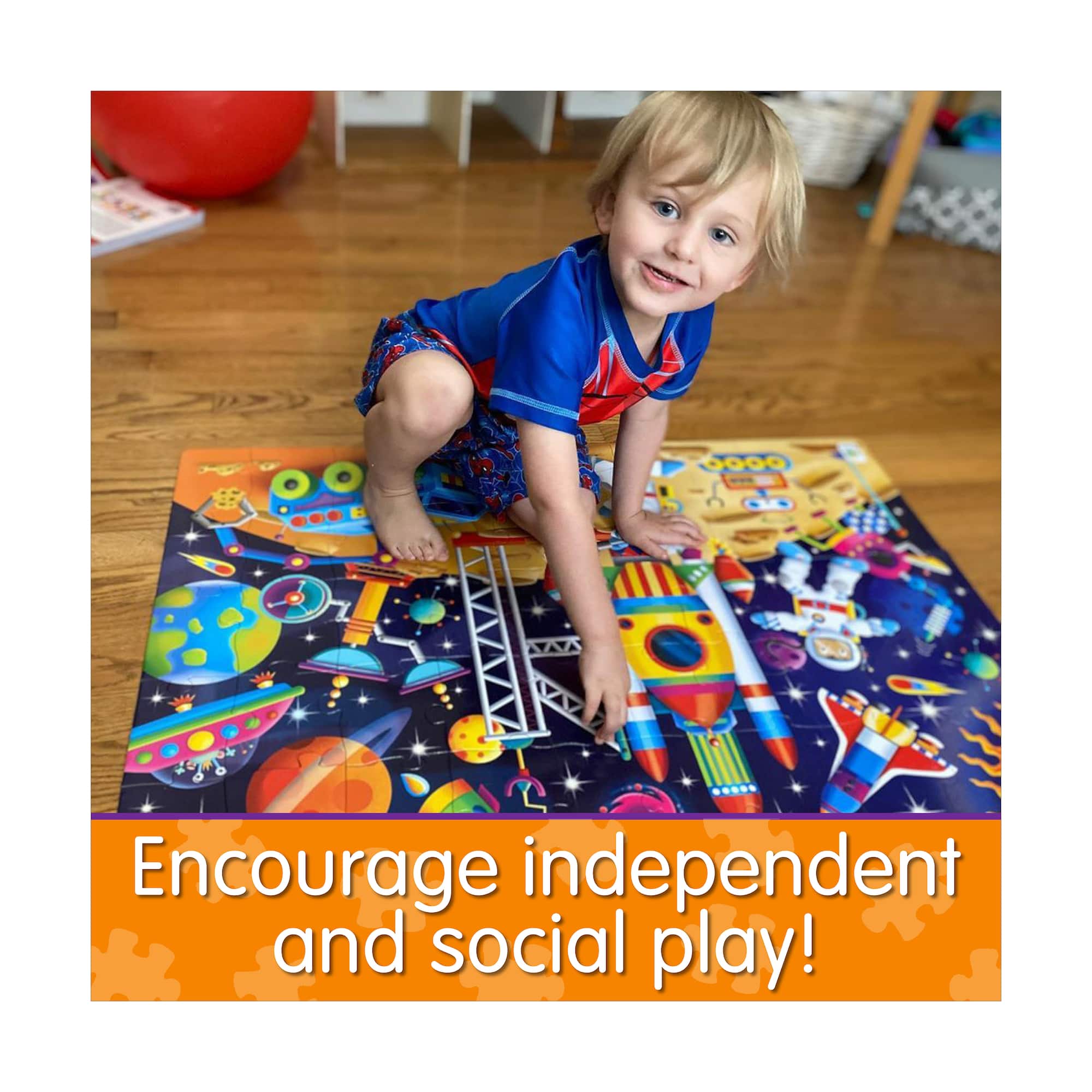 Jumbo Floor Puzzle - Out In Space: 50 Pcs